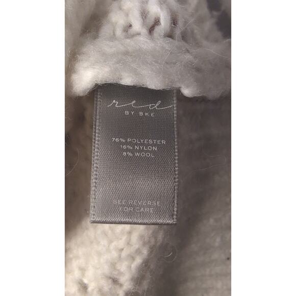 Red by BKE Pointelle white eyelet rhinestone layering sweater - Picture 8 of 9